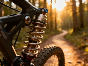 Zbliżenie na precyzyjny mechanizm wewnętrzny piasty rowerowej z widocznymi metalowymi przekładniami.