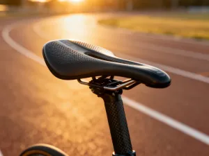 Zestawienie dwóch kasków motocyklowych – czarnego matowego i białego z połyskiem – na warsztatowym stole.