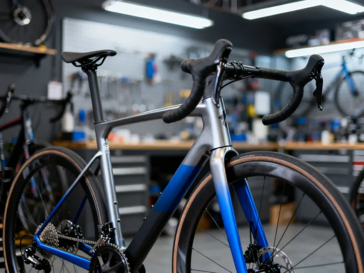 Szosa endurance z aluminiową ramą i karbonowym widelcem