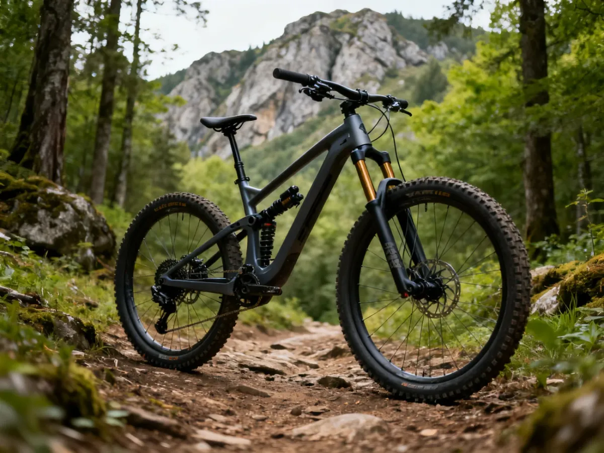 Rower MTB przygotowany do jazdy po wymagającym leśnym szlaku