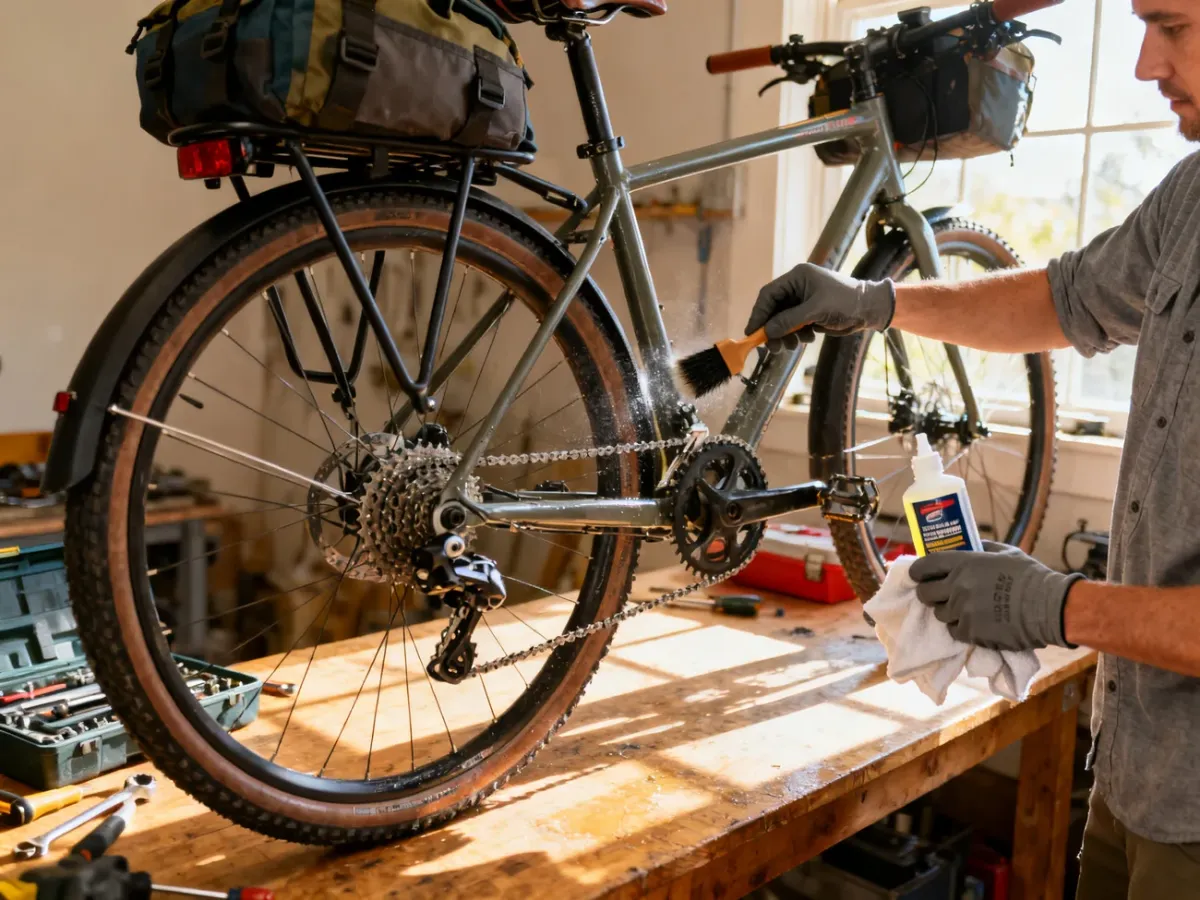 Czyszczenie i smarowanie napędu roweru trekkingowego