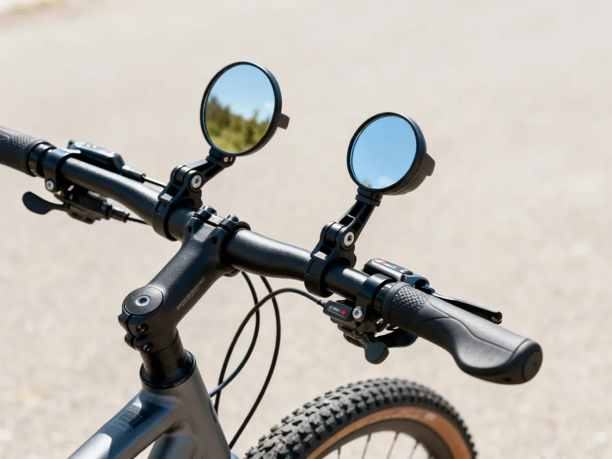 Lusterka rowerowe na obejmę i w końcówkę kierownicy